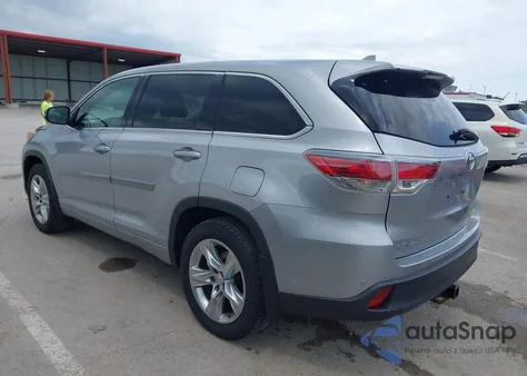 2015 Toyota Highlander Limited V6 from USA, damaged, VIN 5TDDKRFHXFS133075